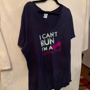 Mermaid V-neck T-shirt